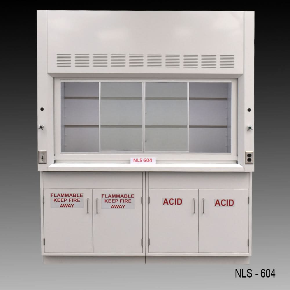 6′ Fisher American Fume Hood w/ ACID & Flammable Storage