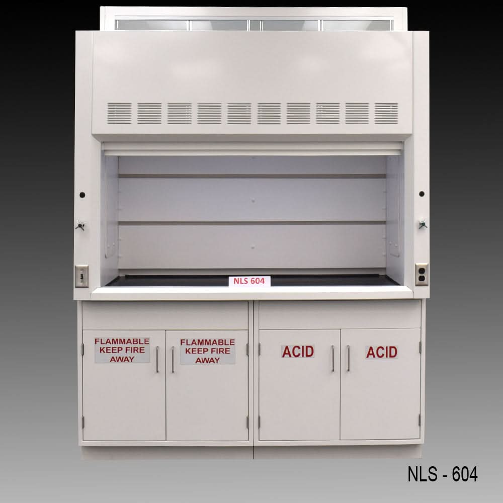 6′ Fisher American Fume Hood w/ ACID & Flammable Storage