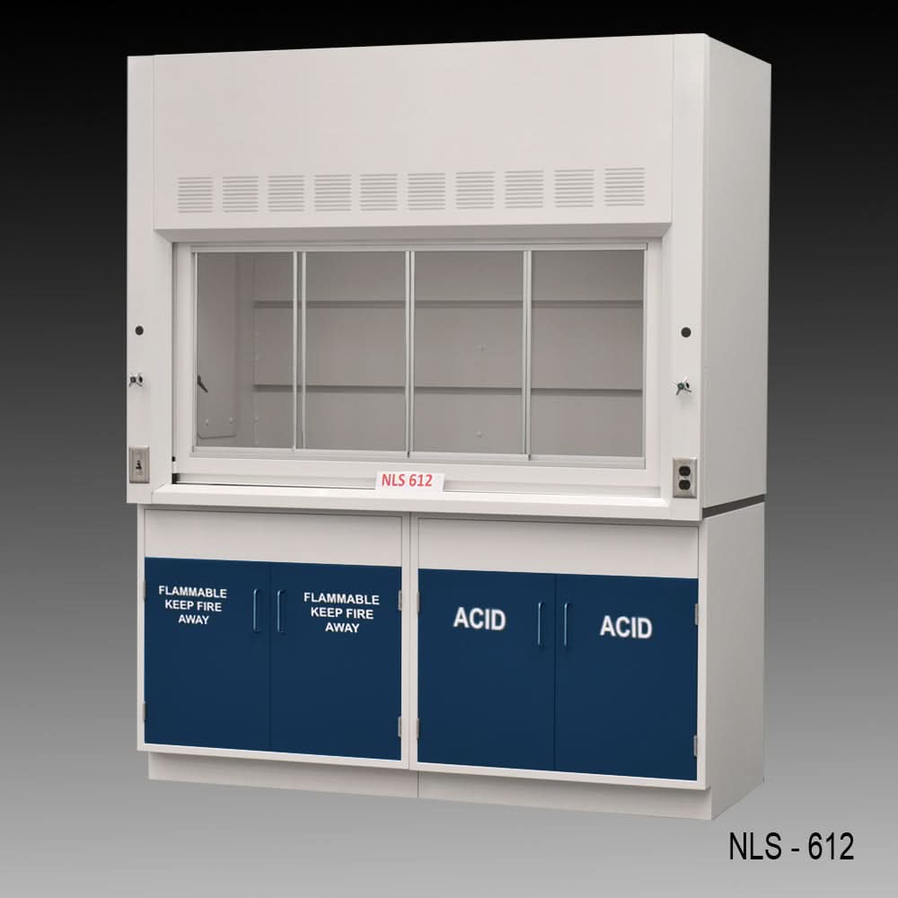 6′ Fisher American Fume Hood w/ Flammable & Acid Storage
