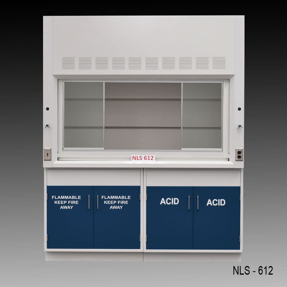 6′ Fisher American Fume Hood w/ Flammable & Acid Storage