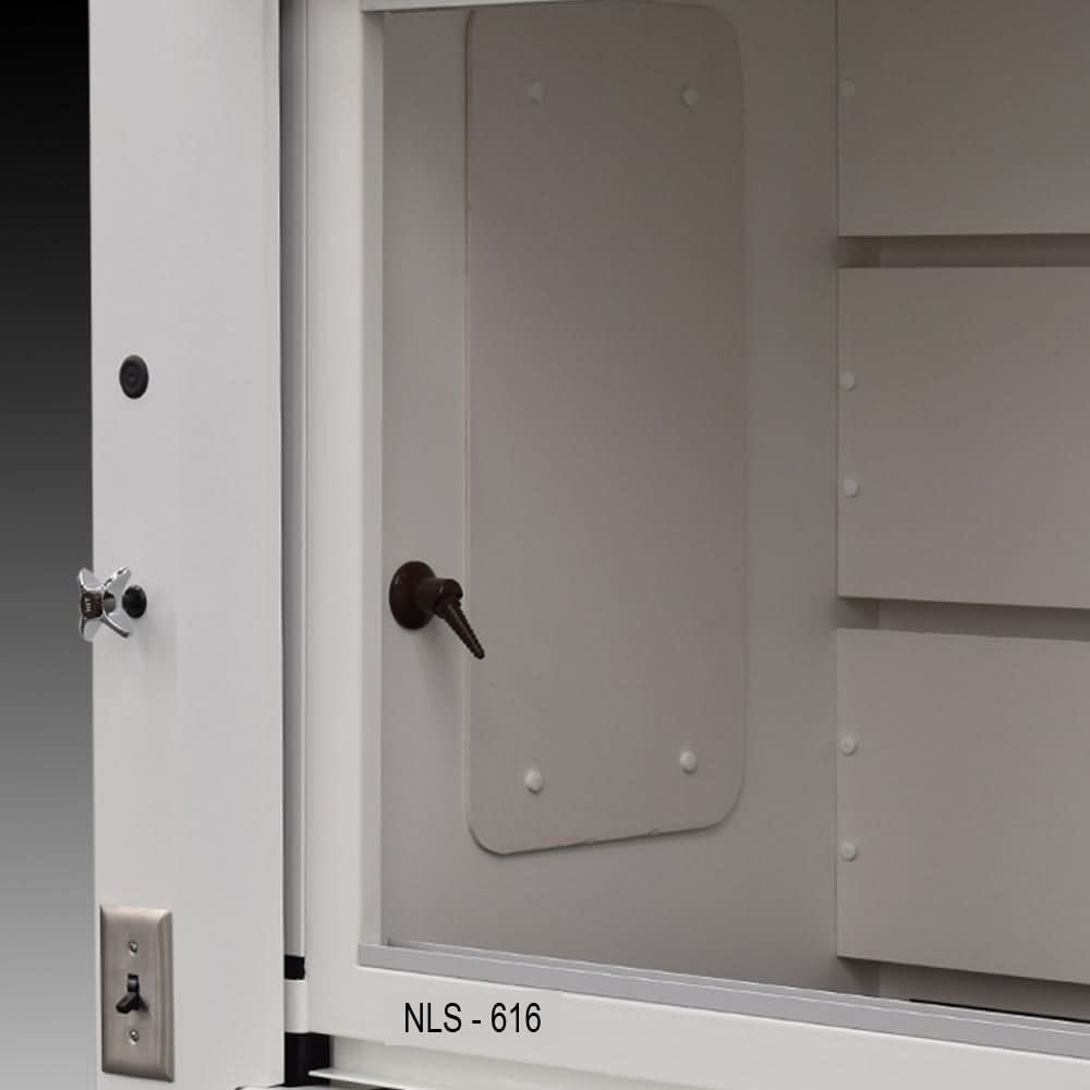 6′ Fisher American Fume Hood w/ Acid & General Storage