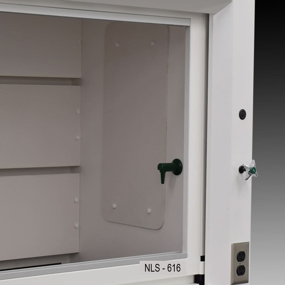 6′ Fisher American Fume Hood w/ Acid & General Storage