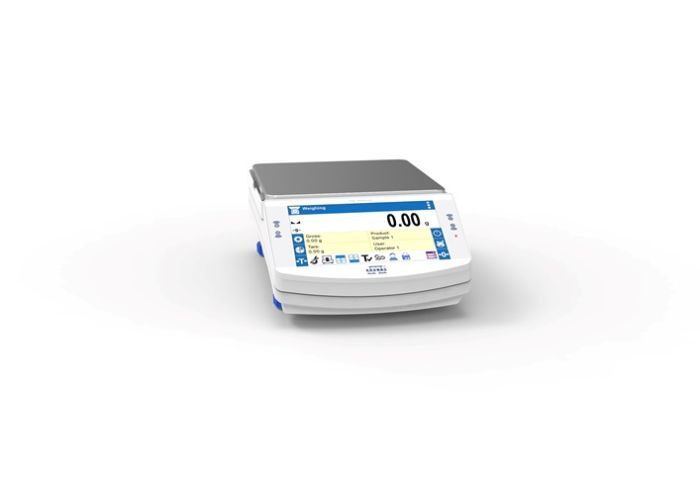 Radwag X7.M Series Touchscreen 6100g Capacity 0.01g Readability 8x8" Precision Balance