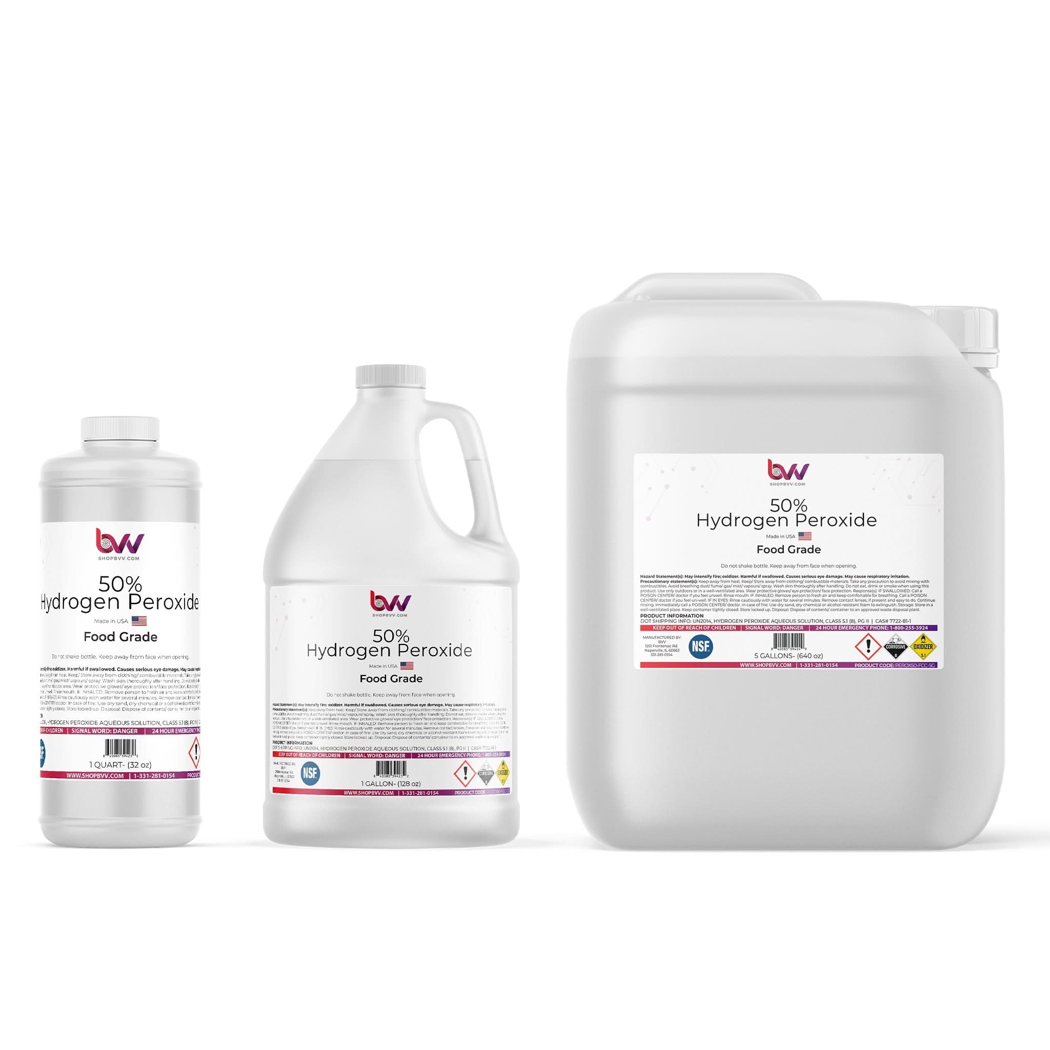 50% Hydrogen Peroxide Food Grade H2O2