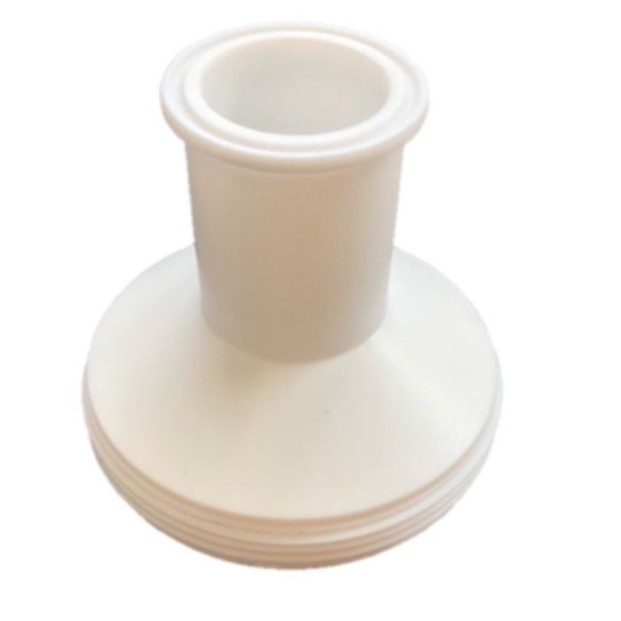 1.5ā tri clamp to material feed port adapter for glass reactors 10-200L