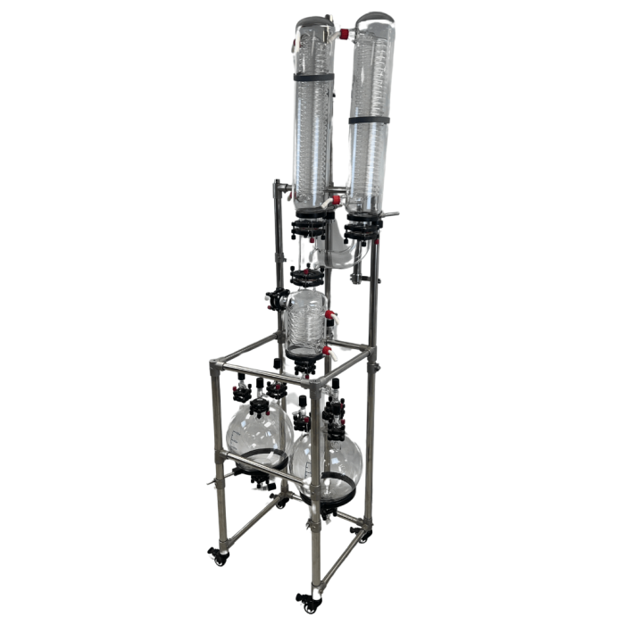 Modular Cold Trap with Glass Condensers & Dual Receiving Flasks