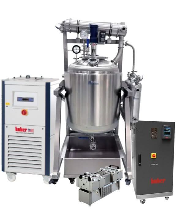 Decarboxylation Package - 300L 316L SST Dual-Jacketed Reactor With Pump