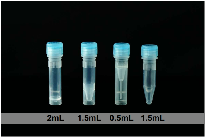 Sample Vials, External Thread, Hinged Cap with Sealing Ring