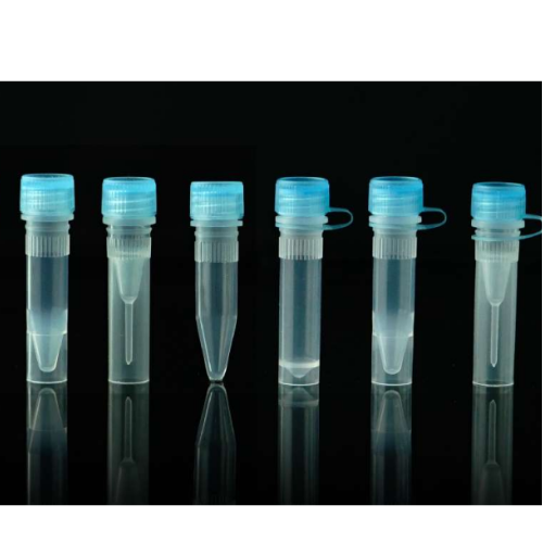 Sample Vials, External Thread, Hinged Cap with Sealing Ring