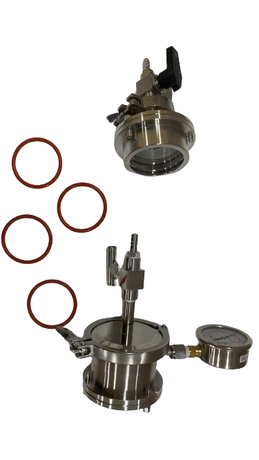 Stainless Steel Vacuum Sealing Flange Kit for 25-150mm OD Tubes