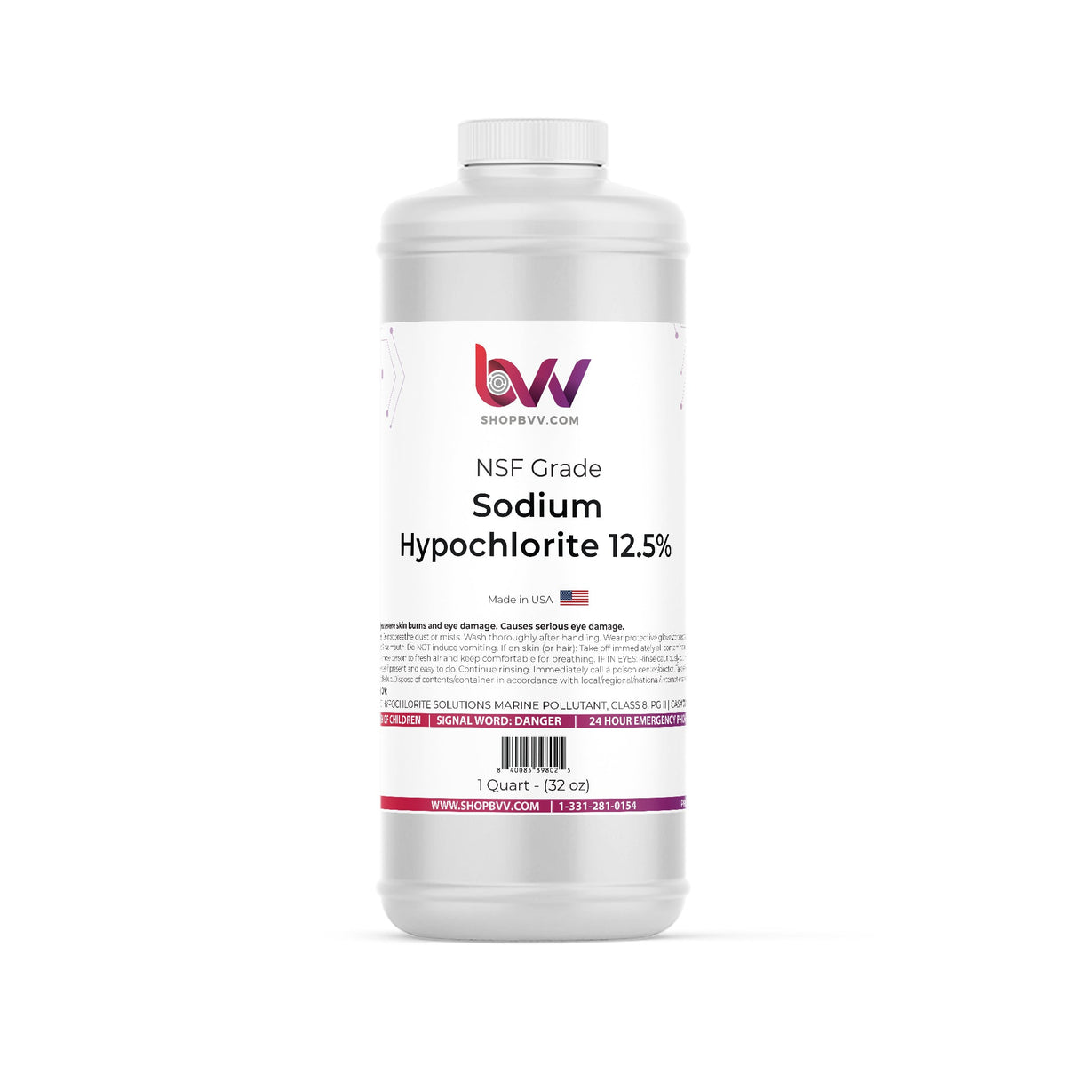 Sodium Hypochlorite 12.5% - NSF Grade