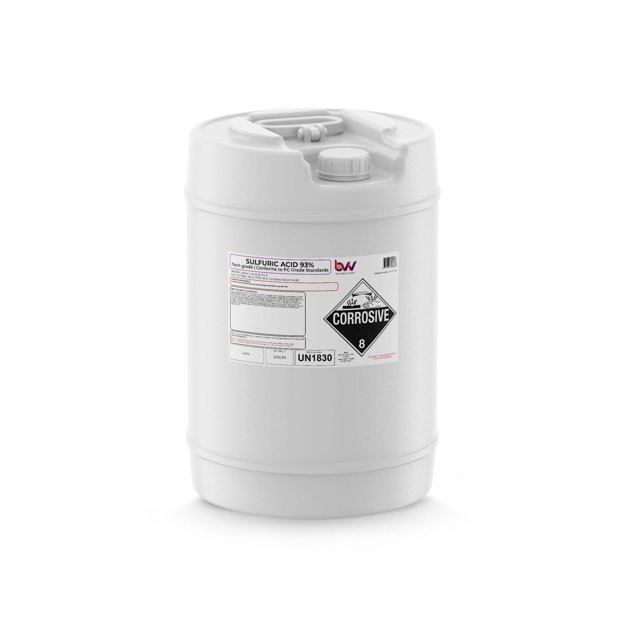 Sulfuric Acid 93% Technical / PC Grade
