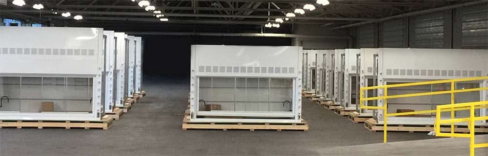 8′ Fisher American Fume Hood w/ ACID & Flammable Storage