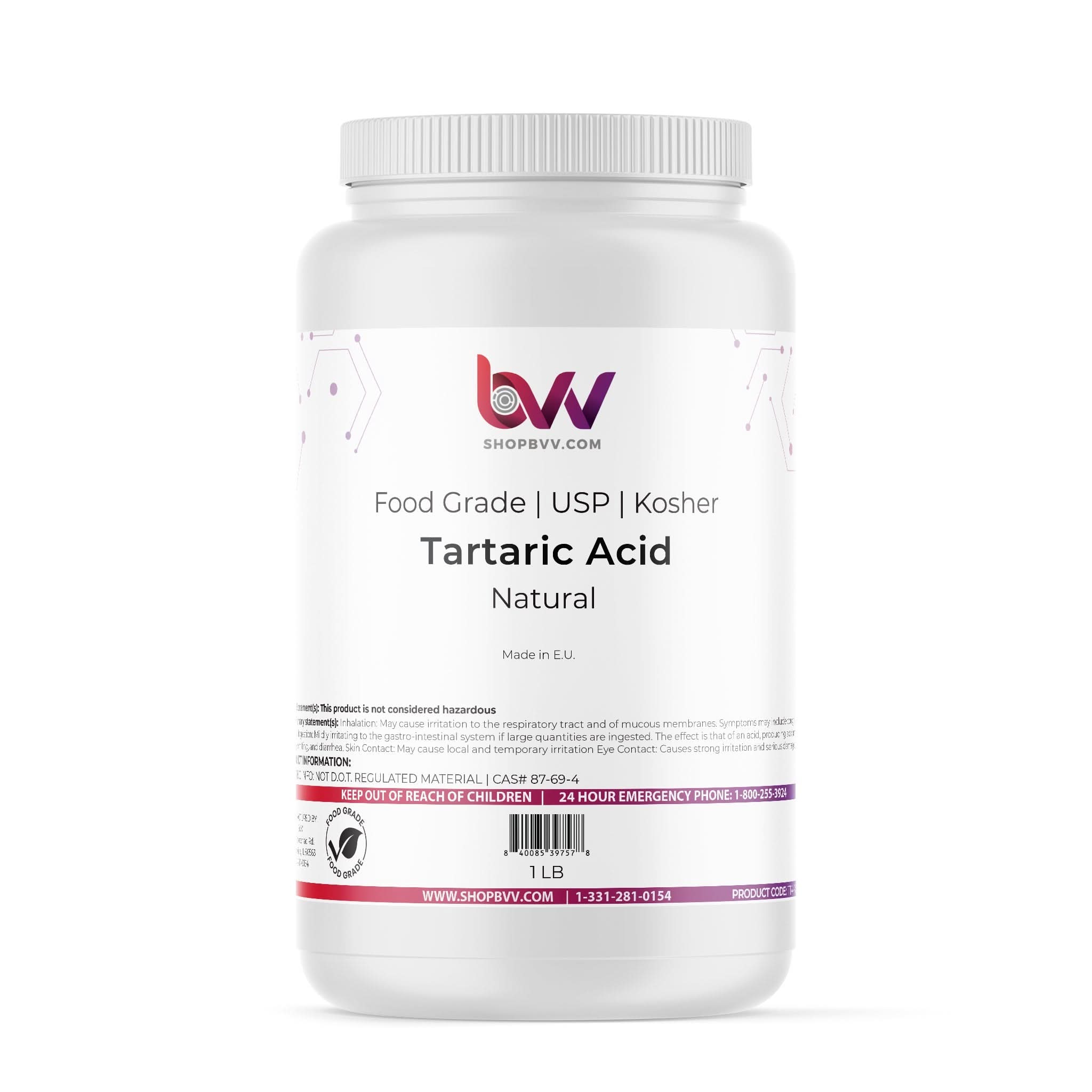 Tartaric Acid Food Grade USP Kosher