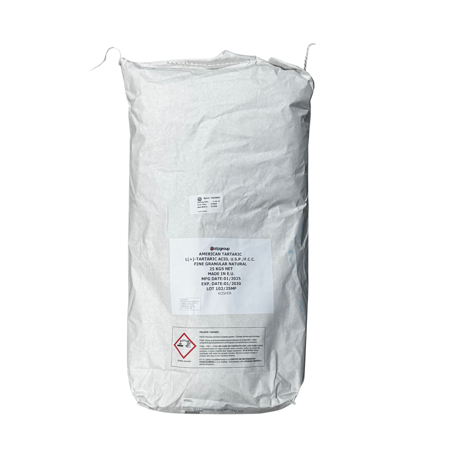 Tartaric Acid Food Grade USP Kosher