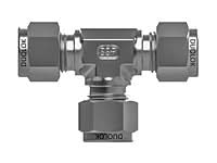 Union Tee, 1/2 Tube Fitting x 1/2 Tube Fitting x 1/2 Tube Fitting, 316 SS