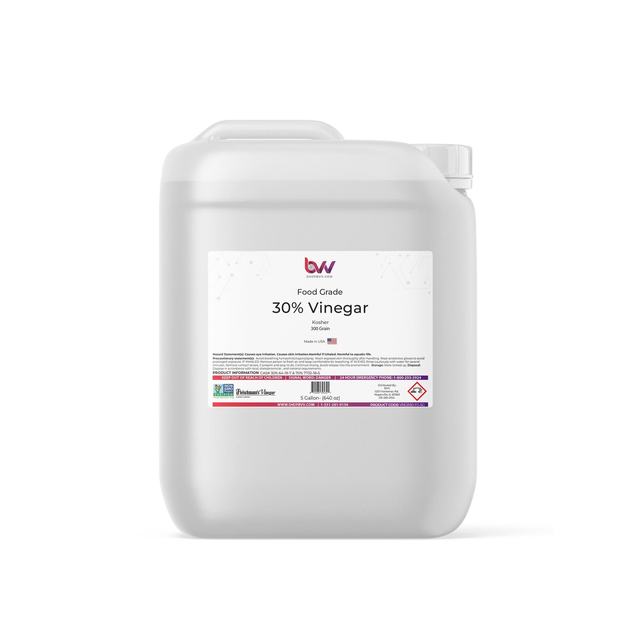 30% Food Grade Distilled White Vinegar - Non GMO