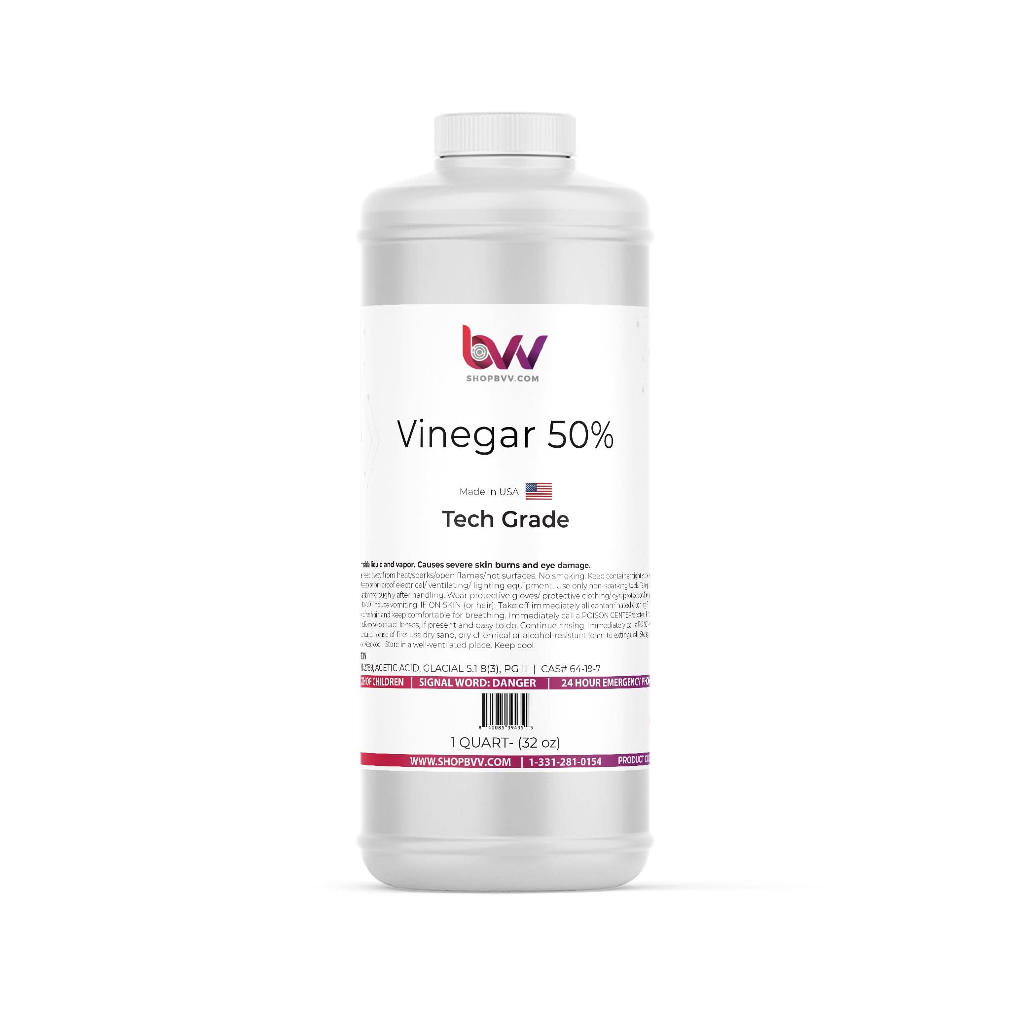 BVV Vinegar 50% Technical Grade Industrial Stregnth