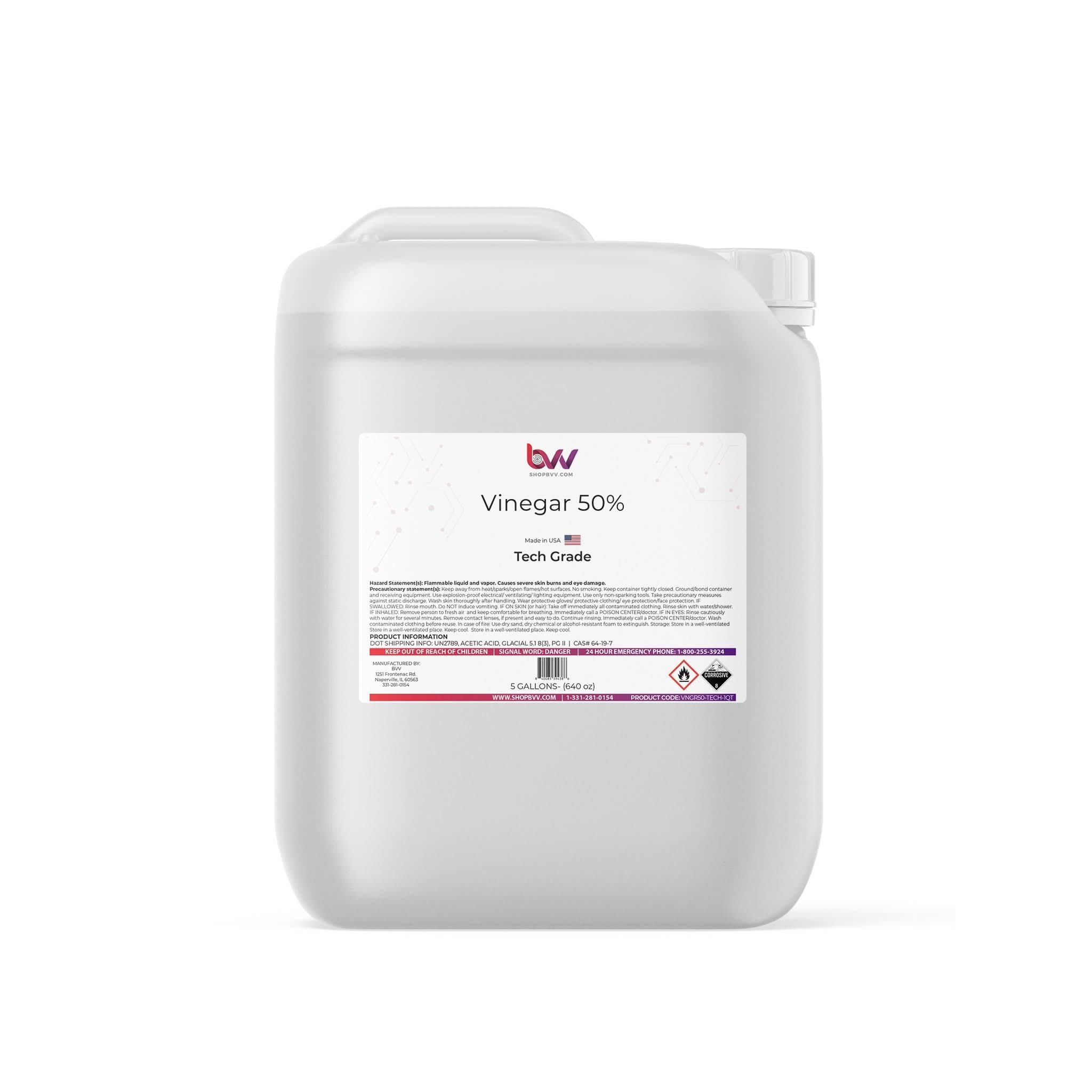 BVV Vinegar 50% Technical Grade Industrial Stregnth