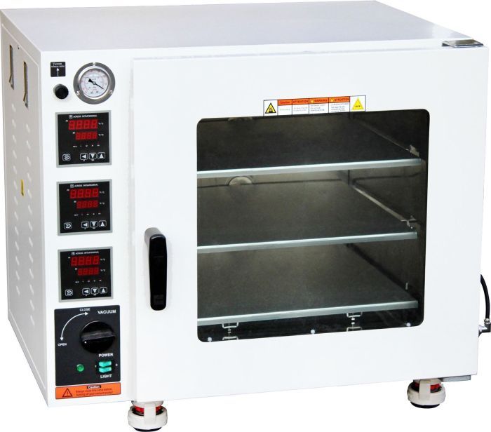 ECO 150C 3.2 Cu Ft Vacuum Oven 3 Heated Shelves & LED Lights