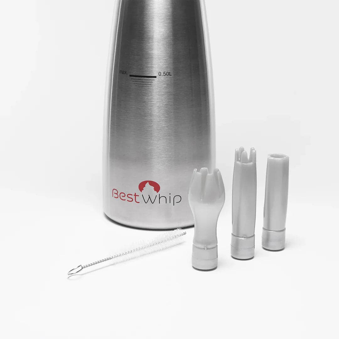 Barista Pro Stainless Steel Cream Whipper 1 liter & 1 Pint