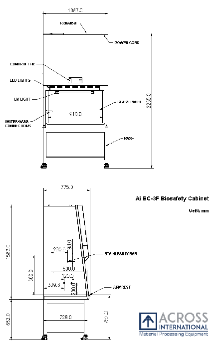 NSF Certified 3 Ft Class II Type A2 Biosafety Cabinet