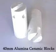 Alumina Ceramic Thermal Tube Blocks for Tubes OD 40mm to 120mm