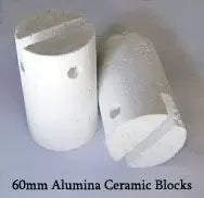 Alumina Ceramic Thermal Tube Blocks for Tubes OD 40mm to 120mm