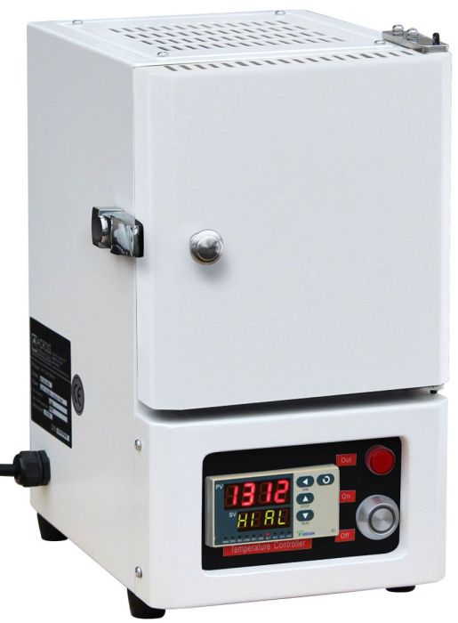 1050°C 4x4x4" Compact Muffle Furnace w/ 30-Seg PID Controller