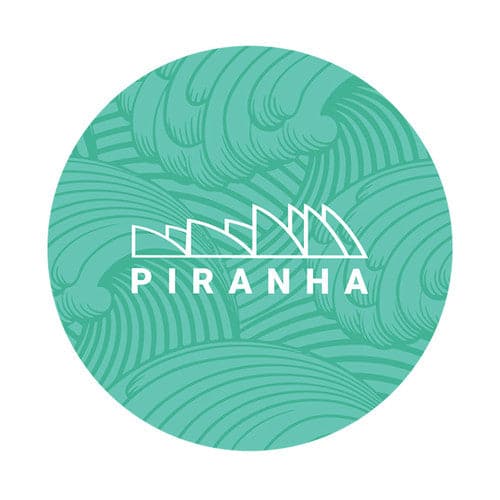 Dab Mats 8" DabPadz Round Fabric Top 1/4" Thick - Piranha