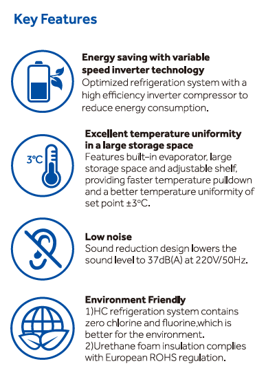 Ai EasyChill 29 Cu Ft -30°C Upright Freezer UL 115V/230V