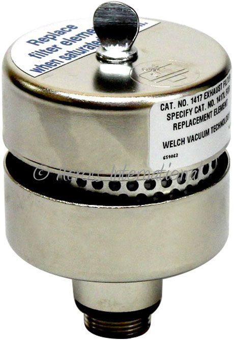 Welch 1400 DuoSeal 0.9 cfm 0.1 Micron Belt Drive Dual-Stage Pump