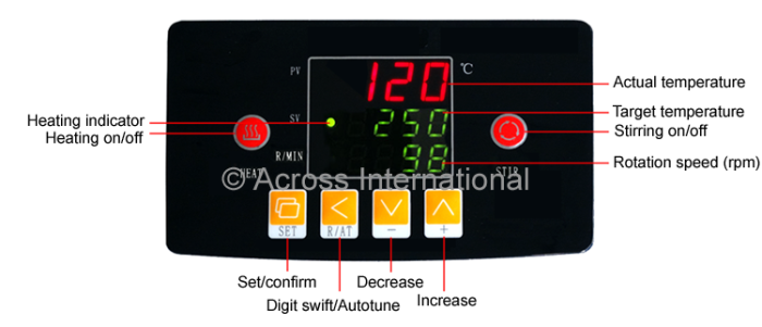 350C 2000RPM 2-Gallon PID Magnetic Stirrer w/ 11" Heated Plate