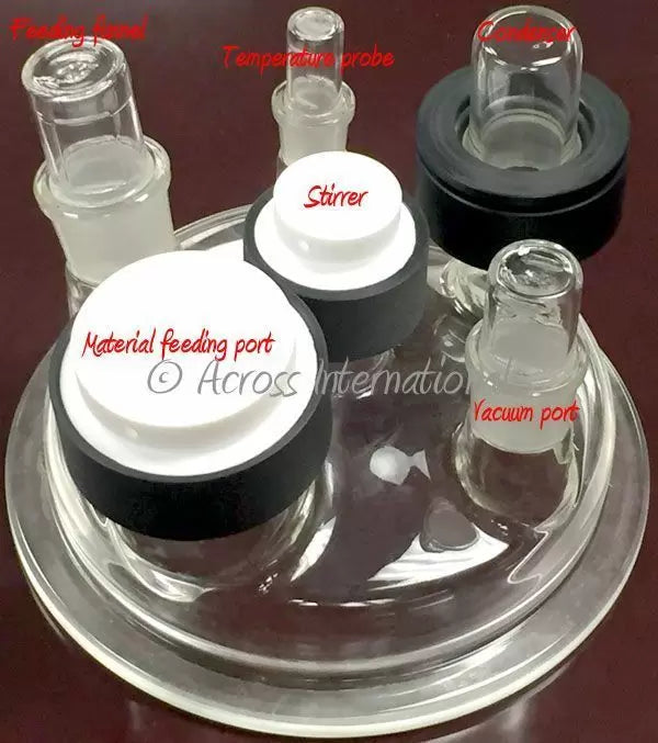 Glass Condenser Port Hollow Stopper for Ai Glass Reactors