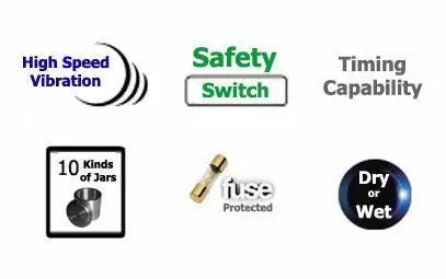 Desktop High Energy Vibratory Ball Mill with One 80ml St St Jar