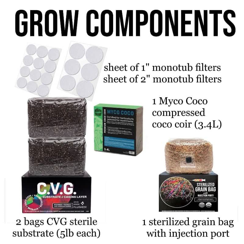Automated 'Boomr Bin' + CVG Monotub Mushroom Grow Kit