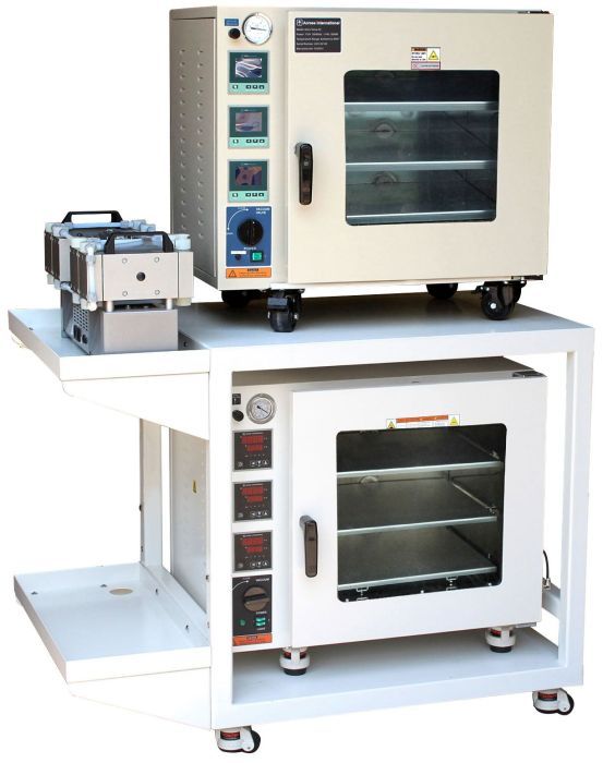 3.2 CF Vacuum Oven 250C UL Certified 316L SST Optional with 3 Heating Shelves