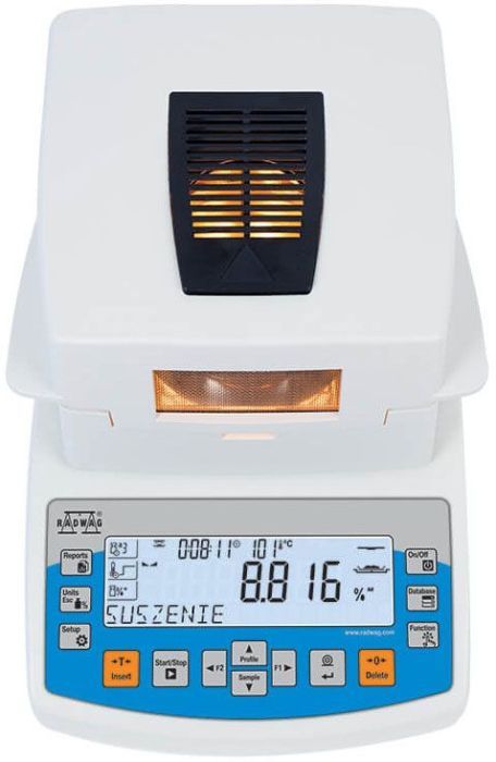 Radwag 50g Capacity 0.1mg Readability ø3.5" Moisture Analyzer