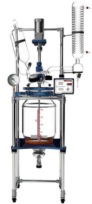 Glass Reactor Ai 20L Non-Jacketed with 200°C Heating Jacket
