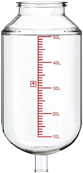 Non-Jacketed 50L Reactor Vessel for Ai R50 Glass Reactors