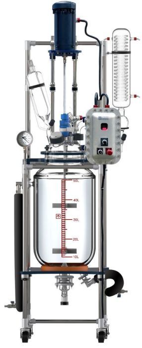 Glass Reactor Ai 50L Jacket w/ Explosion-Proof Motor & Controller 220V