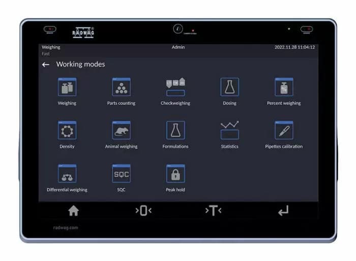 XA 310.5Y.A Radwag 310g Capacity 0.1mg Readability ø4" Analytical Balance