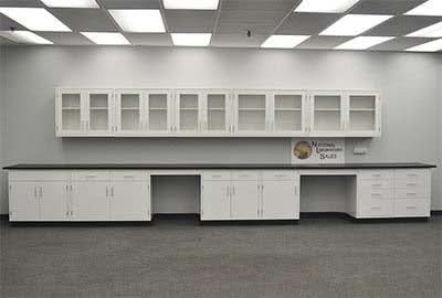 22′ Fisher American Cabinets w/ 17′ Wall Units