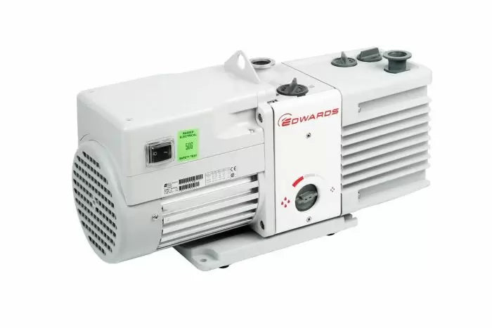 Across International Edwards RV12 Dual-Stage 8.4 CFM Vacuum Pump with Bellow & Fitting