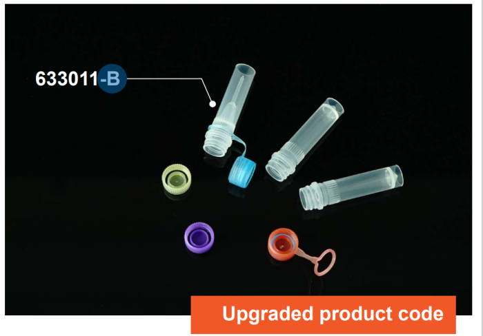 Sample Vials, External Thread, Hinged Cap with Sealing Ring