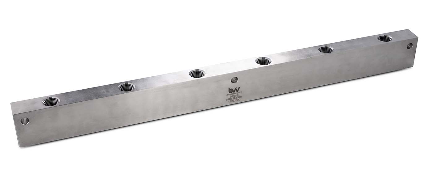 Block Manifold with 8 - 1/2" FNPT ports