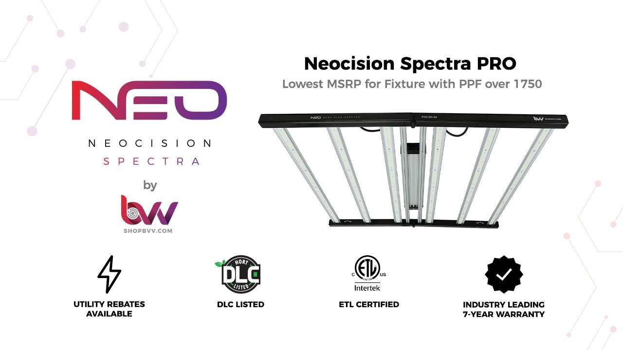 Neocision Spectra Pro LED Grow Light - DLC Listed
