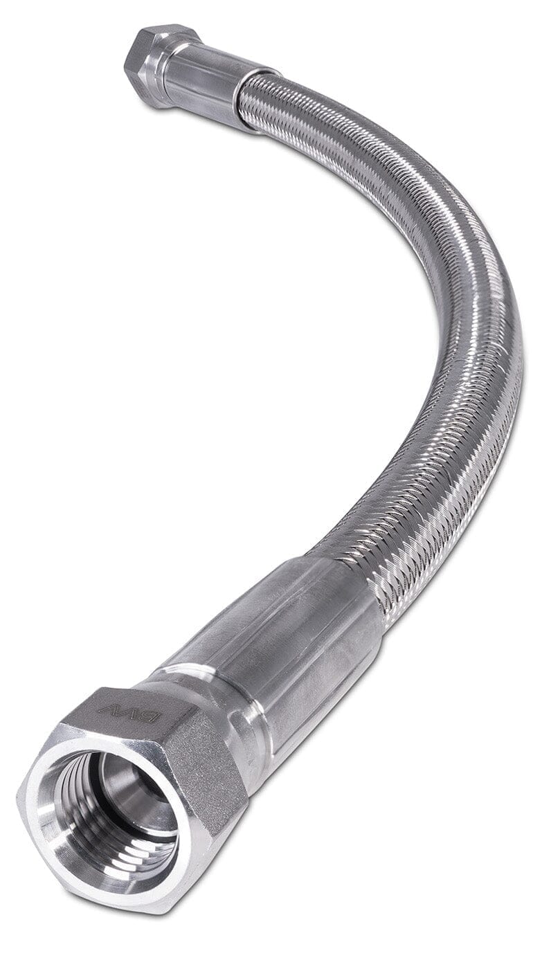 3/8" 37 Degree Female JIC Braided Stainless Steel Hose