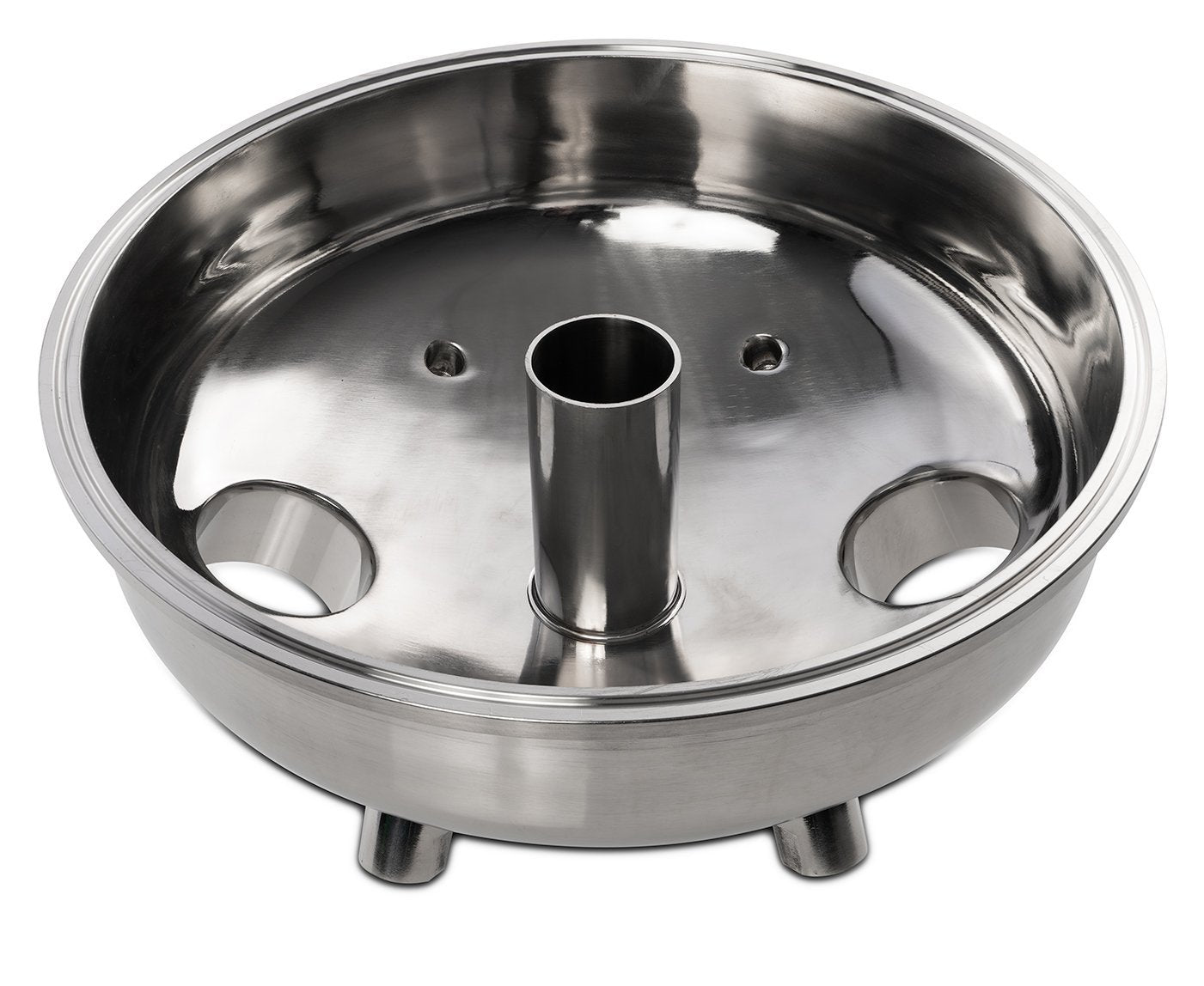 10" Tri-Clamp x (2) 2" Tri-Clamp x 1.5" Tri-Clamp x (4) 1/4" FNPT Hemispherical Lid