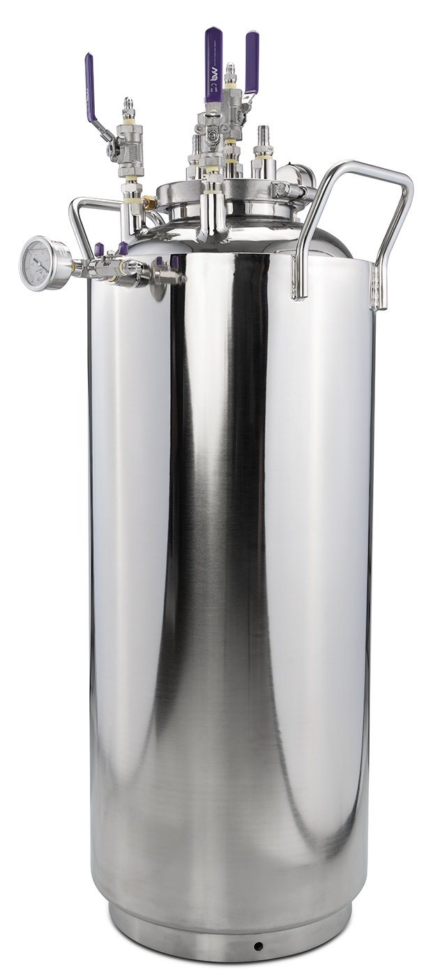Jacketed Stainless Steel LP Tank with Internal Condensing Coil and Dip Tube